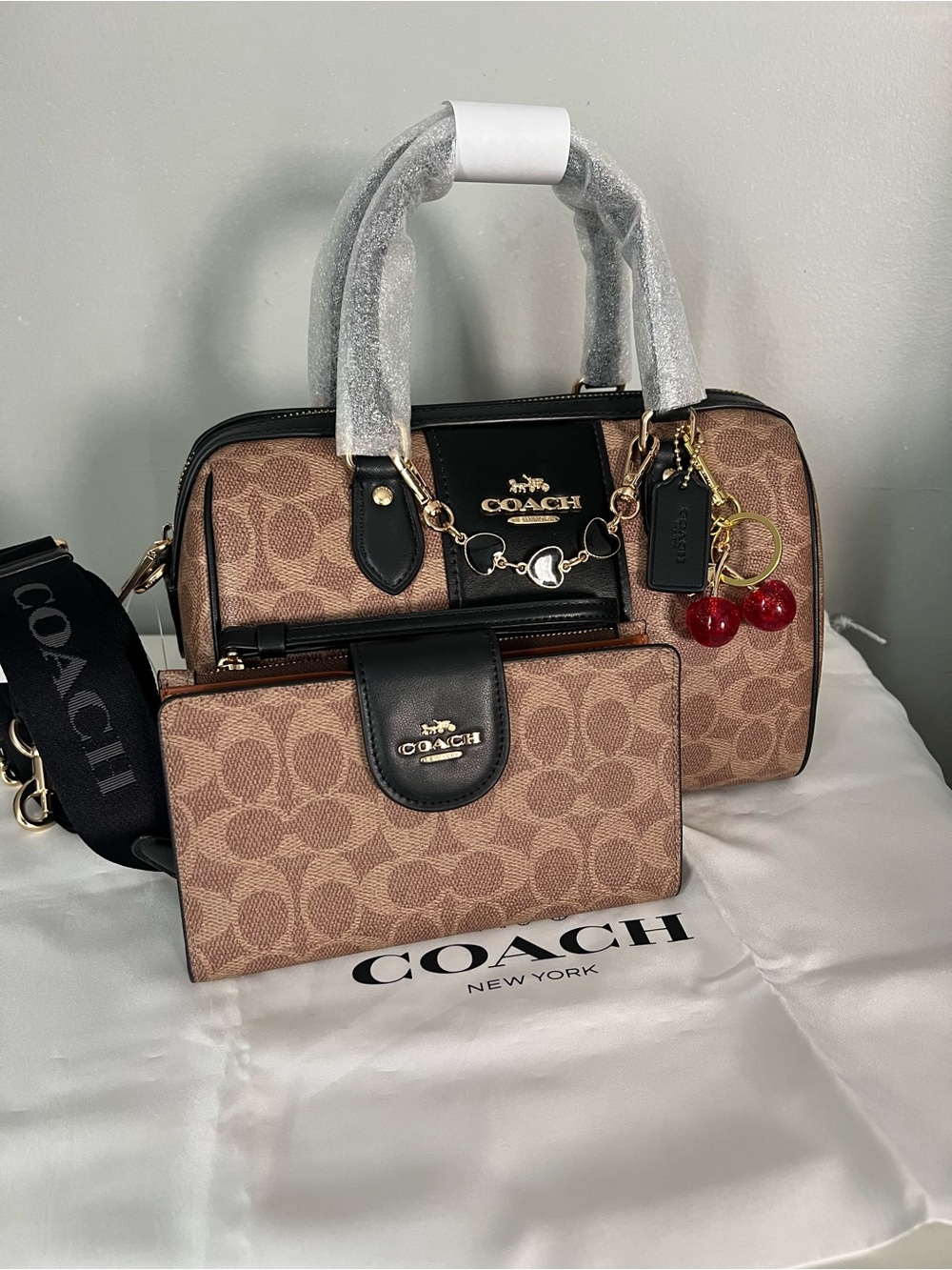 Coach Rowan Satchel With Matching Wallet
